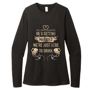 Hes Getting Married Funny Groomsmen Bachelor Party Womens CVC Long Sleeve Shirt