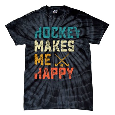 Hockey Gives Me A Zamboner Funny Hockey Tie-Dye T-Shirt