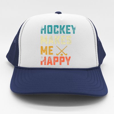 Hockey Gives Me A Zamboner Funny Hockey Trucker Hat