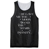 He Gave Me The Moon And The Stars Infinity Belly And Conrad Infinity Mesh Reversible Basketball Jersey Tank