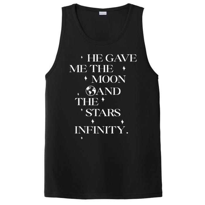 He Gave Me The Moon And The Stars Infinity Belly And Conrad Infinity PosiCharge Competitor Tank