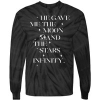 He Gave Me The Moon And The Stars Infinity Belly And Conrad Infinity Tie-Dye Long Sleeve Shirt