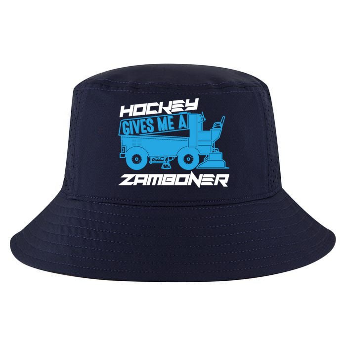 Hockey Gives Me A Zamboner Funny Hockey Fan Cool Comfort Performance Bucket Hat