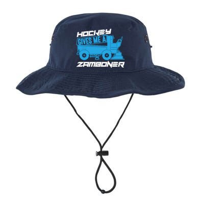 Hockey Gives Me A Zamboner Funny Hockey Fan Legacy Cool Fit Booney Bucket Hat