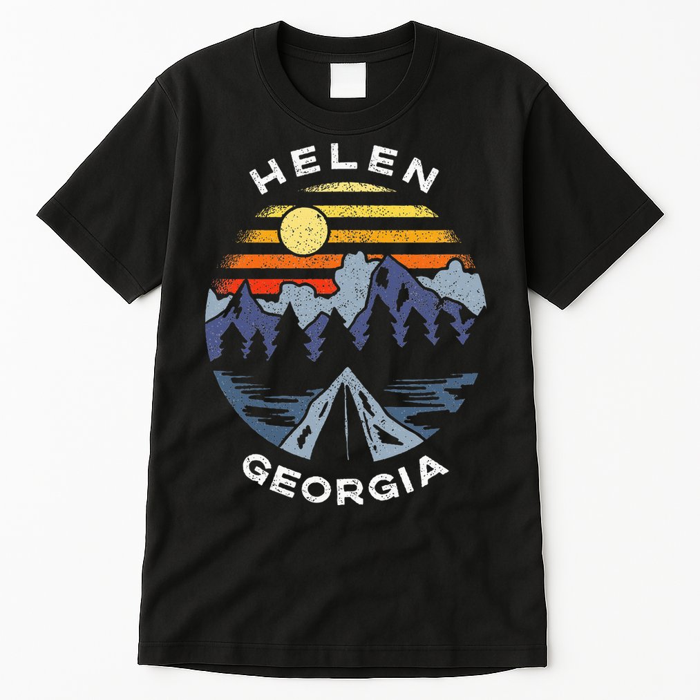 Helen Georgia Mountains Lake Ga Vacation Souvenir Tall T-Shirt