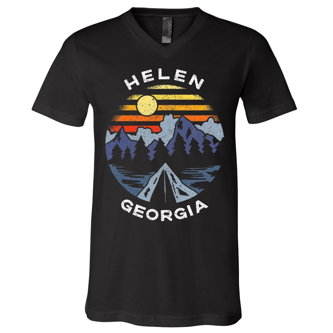 Helen Georgia Mountains Lake Ga Vacation Souvenir V-Neck T-Shirt