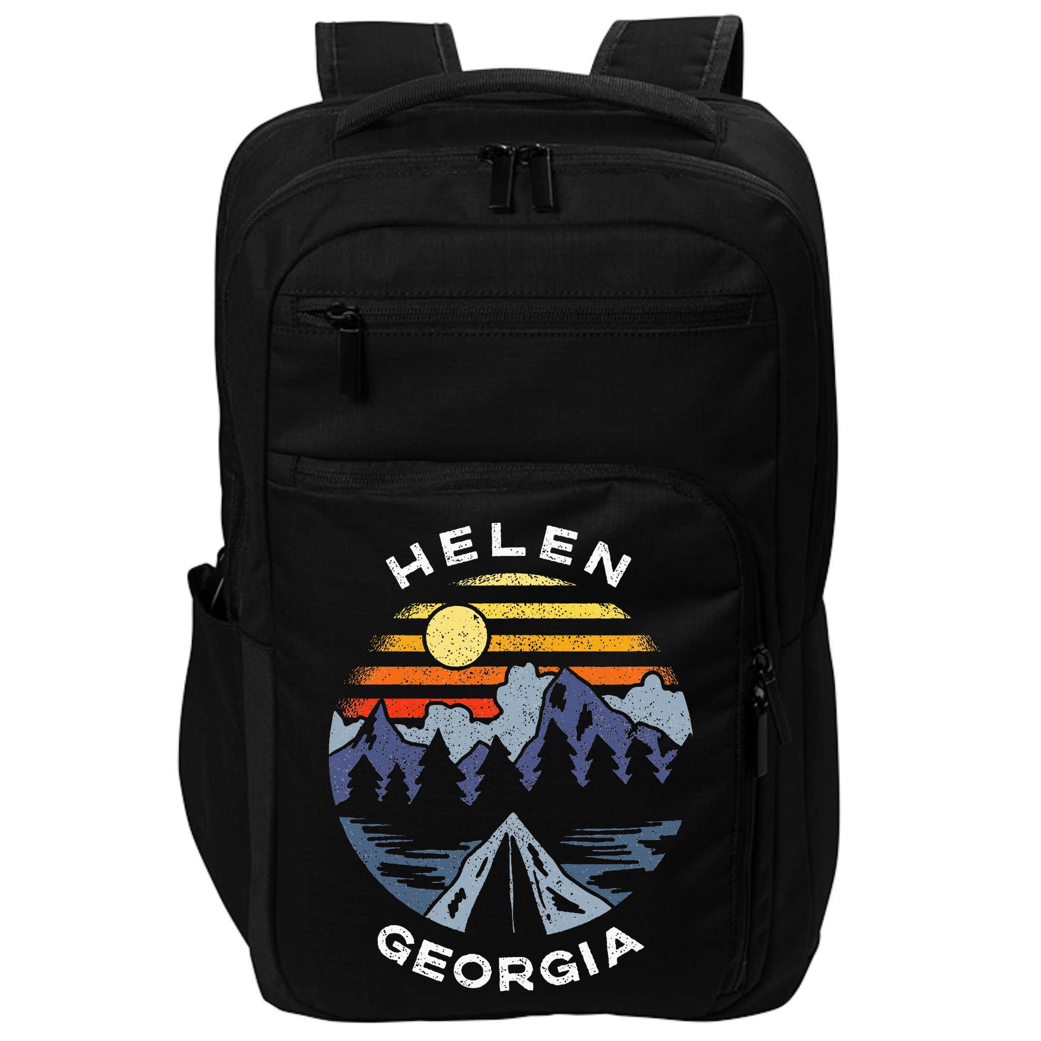 Helen Georgia Mountains Lake Ga Vacation Souvenir Impact Tech Backpack