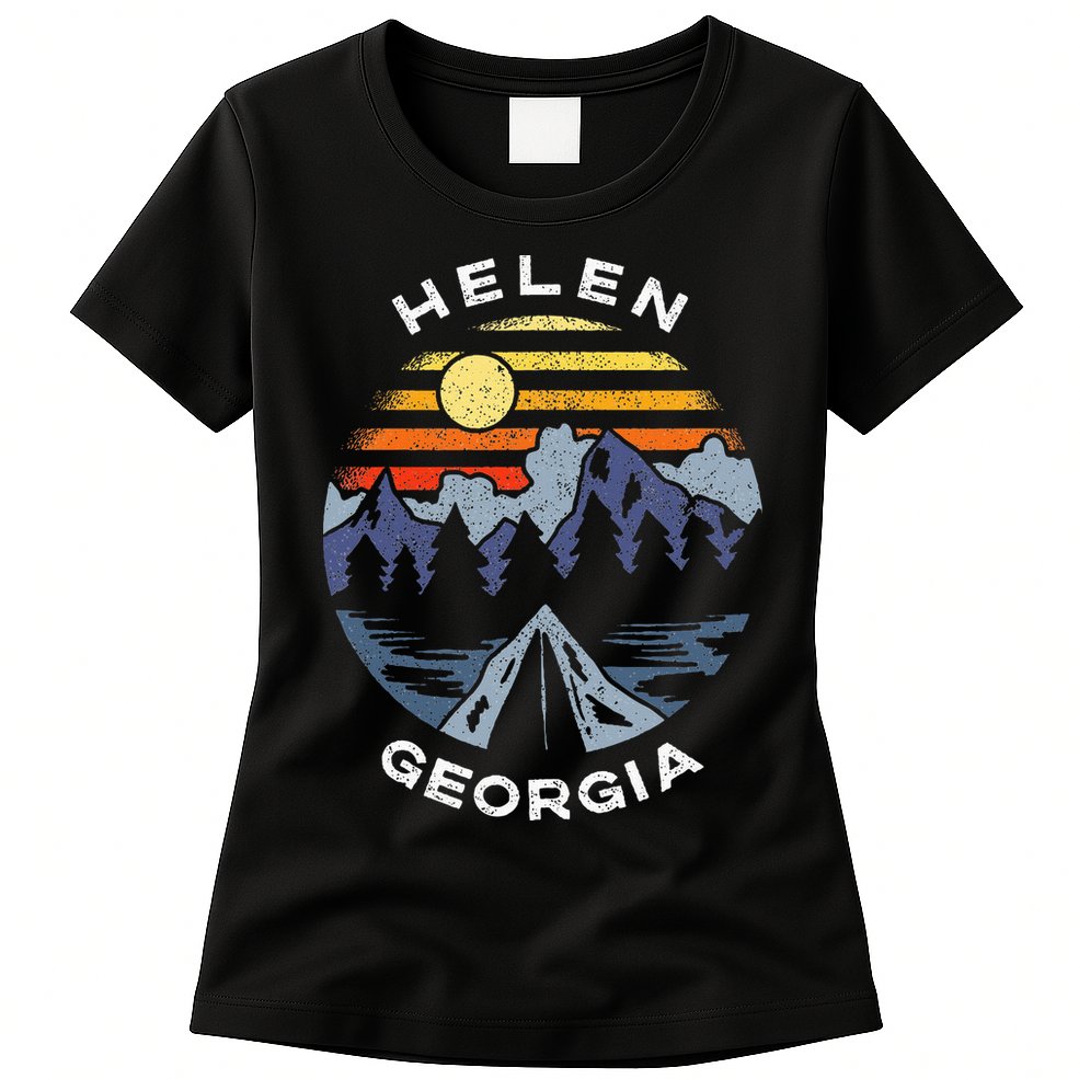 Helen Georgia Mountains Lake Ga Vacation Souvenir Womens T-Shirt