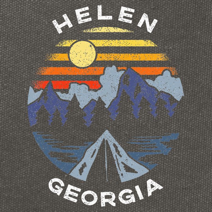 Helen Georgia Mountains Lake Ga Vacation Souvenir Cotton Canvas Backpack