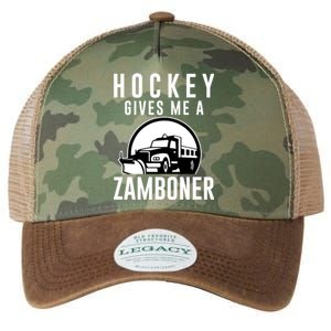 Hockey Gives Me A Zamboner Funny Hockey Player Fan Lover Hit Gift Legacy Tie Dye Trucker Hat