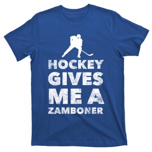 Hockey Gives Me A Zamboner Funny Hockey Gift T-Shirt