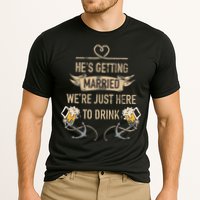 Hes Getting Married Funny Groomsmen Bachelor Party Cooling Performance Crew T-Shirt
