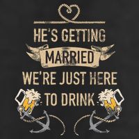 Hes Getting Married Funny Groomsmen Bachelor Party 25L Jumbo Tote