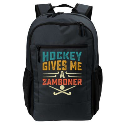 Hockey Gives Me A Zamboner Funny Hockey Gift Daily Commute Backpack