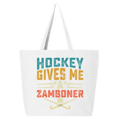 Hockey Gives Me A Zamboner Funny Hockey Gift 25L Jumbo Tote