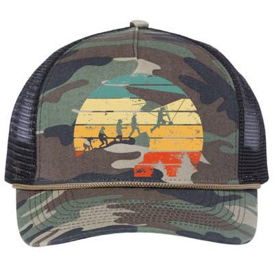 Hang Glider Motiv Evolution Hang Gliding Retro Rope Trucker Hat Cap