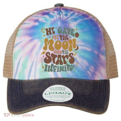 He Gave Me The Moon And The Stars Infinity Belly And Conrad Infinity Legacy Tie Dye Trucker Hat