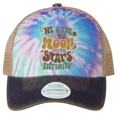 He Gave Me The Moon And The Stars Infinity Belly And Conrad Infinity Legacy Tie Dye Trucker Hat