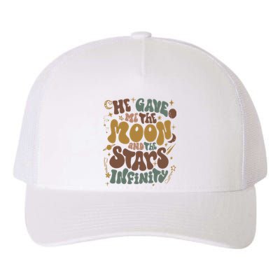 He Gave Me The Moon And The Stars Infinity Belly And Conrad Infinity Yupoong Adult 5-Panel Trucker Hat