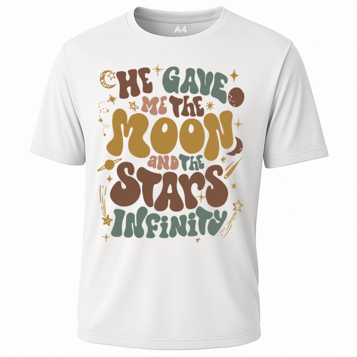 He Gave Me The Moon And The Stars Infinity Belly And Conrad Infinity Cooling Performance Crew T-Shirt