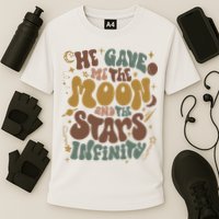 He Gave Me The Moon And The Stars Infinity Belly And Conrad Infinity Cooling Performance Crew T-Shirt