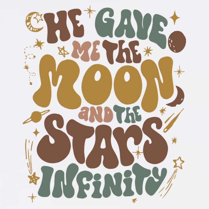 He Gave Me The Moon And The Stars Infinity Belly And Conrad Infinity Cooling Performance Crew T-Shirt