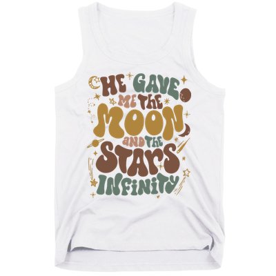 He Gave Me The Moon And The Stars Infinity Belly And Conrad Infinity Tank Top