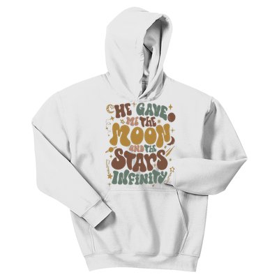 He Gave Me The Moon And The Stars Infinity Belly And Conrad Infinity Kids Hoodie