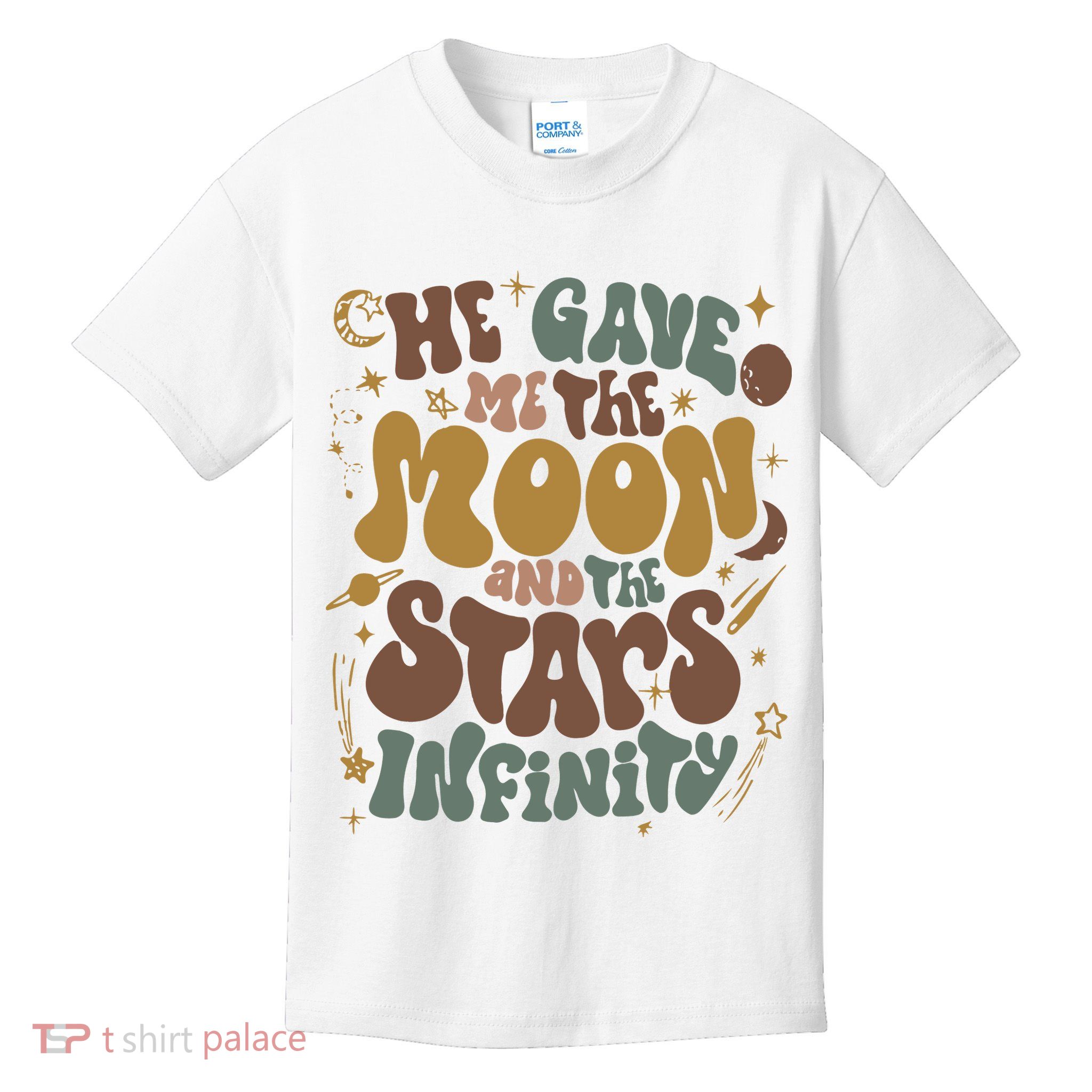 He Gave Me The Moon And The Stars Infinity Belly And Conrad Infinity Kids T-Shirt