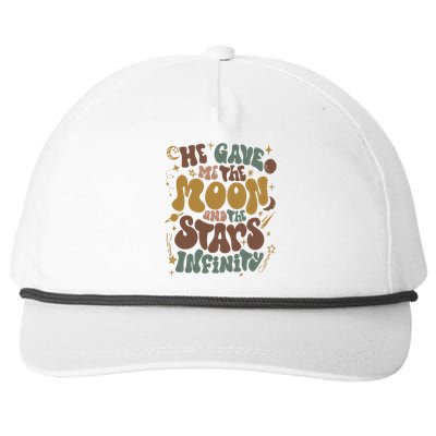 He Gave Me The Moon And The Stars Infinity Belly And Conrad Infinity Snapback Five-Panel Rope Hat