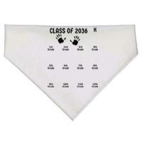 Handprint Graduation Men Women Class Of 2036 Grow With Me USA-Made Doggie Bandana