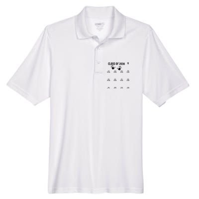 Handprint Graduation Men Women Class Of 2036 Grow With Me Men's Origin Performance Piqué Polo