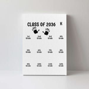 Handprint Graduation Men Women Class Of 2036 Grow With Me Canvas