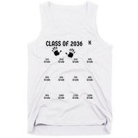 Handprint Graduation Men Women Class Of 2036 Grow With Me Tank Top