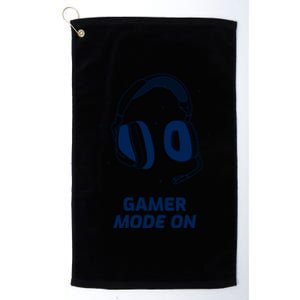 Hilarious Gamer Mode On Gaming Vr Video Games Funny Gift Platinum Collection Golf Towel