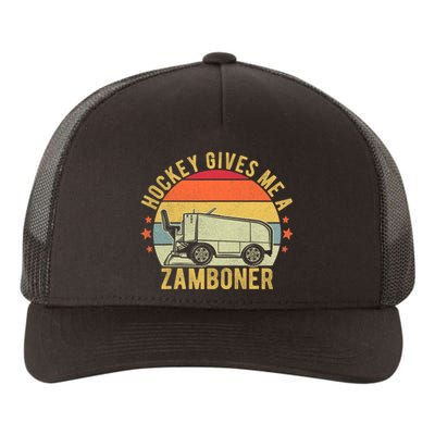 Hockey Gives Me A Zamboner Funny Hockey Fan Yupoong Adult 5-Panel Trucker Hat