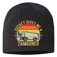 Hockey Gives Me A Zamboner Funny Hockey Fan Sustainable Beanie