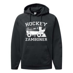 Hockey Gives Me A Zamboner Performance Fleece Hoodie