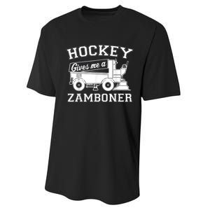 Hockey Gives Me A Zamboner Performance Sprint T-Shirt