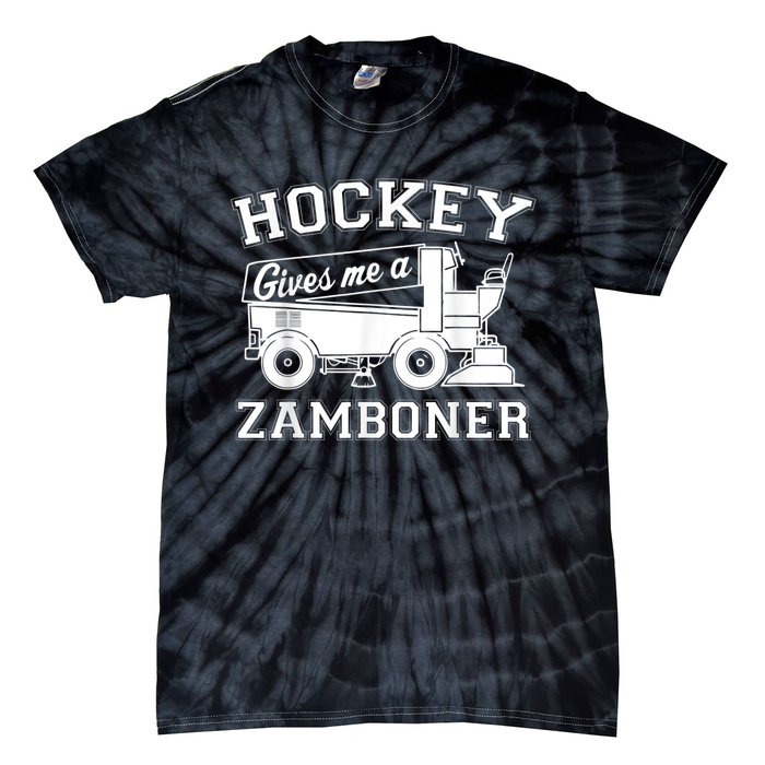 Hockey Gives Me A Zamboner Tie-Dye T-Shirt