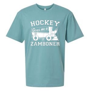 Hockey Gives Me A Zamboner Sueded Cloud Jersey T-Shirt