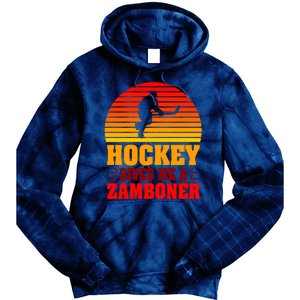 Hockey Gives Me A Zamboner Tie Dye Hoodie