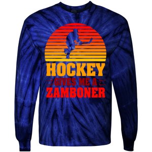 Hockey Gives Me A Zamboner Tie-Dye Long Sleeve Shirt