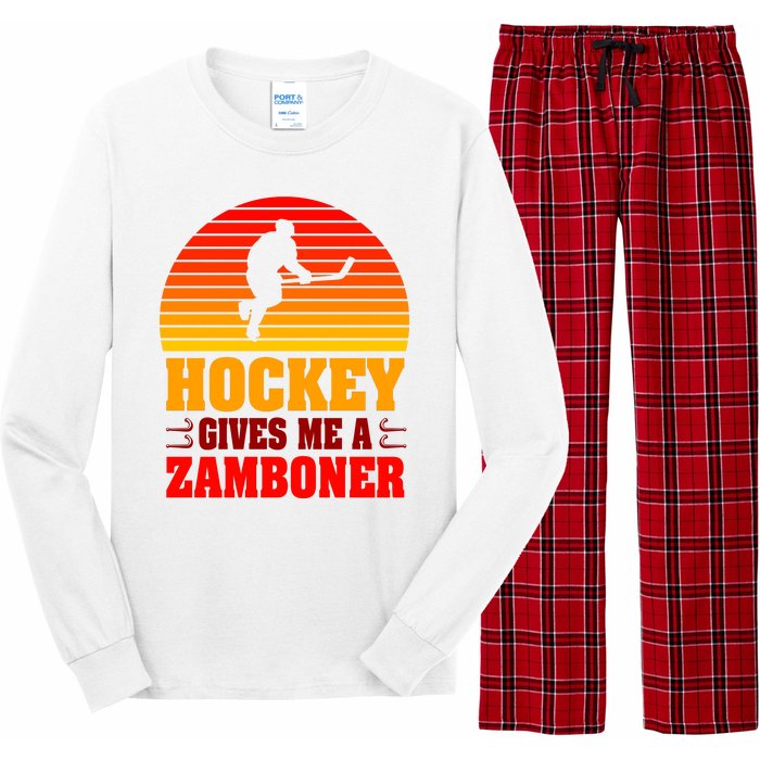 Hockey Gives Me A Zamboner Long Sleeve Pajama Set