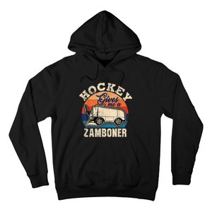 Hockey Gives Me A Zamboner Funny Hockey Fan Men Hoodie