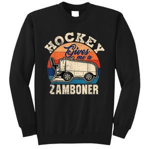 Hockey Gives Me A Zamboner Funny Hockey Fan Men Sweatshirt