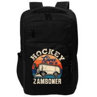 Hockey Gives Me A Zamboner Funny Hockey Fan Men Impact Tech Backpack