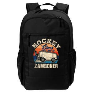 Hockey Gives Me A Zamboner Funny Hockey Fan Men Daily Commute Backpack