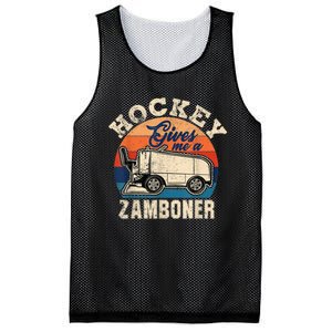 Hockey Gives Me A Zamboner Funny Hockey Fan Men Mesh Reversible Basketball Jersey Tank