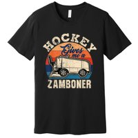 Hockey Gives Me A Zamboner Funny Hockey Fan Men Premium T-Shirt